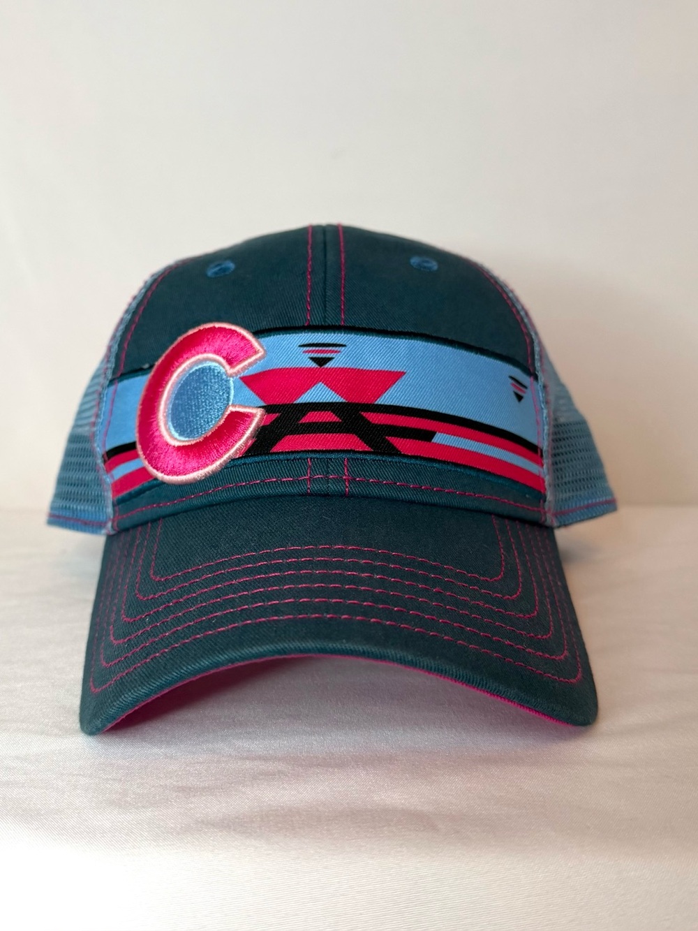 Colorado Blue and Pink Trucker Hat OSFA